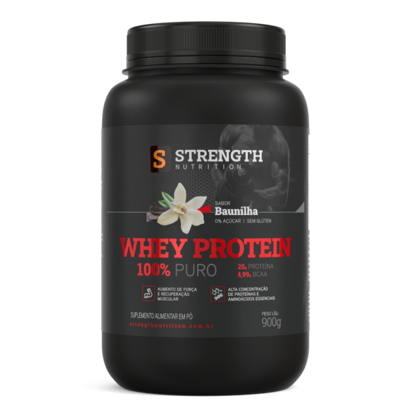 100% WHEY PROTEIN GOURMET POTE 900G - STRENGTH NUTRITION - Image 3